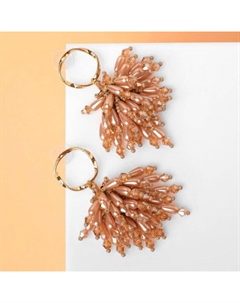 Серьги ассорти «Византия» грозди, цвет розовое золото Qf