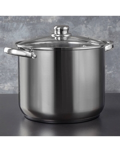 Кастрюля из нержавеющей стали Grande, 8,9 л, с крышкой, капсульное дно, индукция Magistro