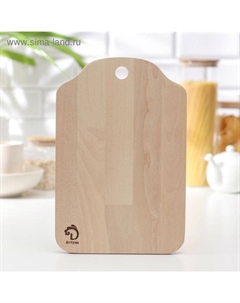 Доска разделочная «Изгиб», 30×20×2 см, дерево берёза Доляна