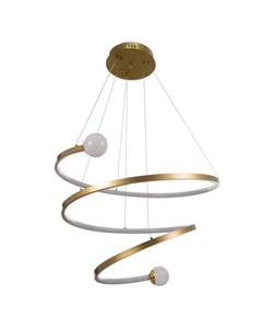 Люстра с ПДУ «Примавера» LED 140 Вт 3000-6000К золото 60×60×50 см Bayerlux