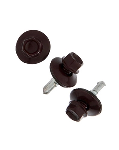 Саморезы кровельные krep с буром 5.5x19 мм, темно-коричневый 1 кг Tundra