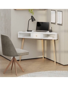 Стол письменный угловой, 800×800×760 мм, цвет белый Гранд кволити