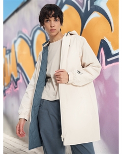 Куртка утепленная двусторонняя женская, Бежевый Термит