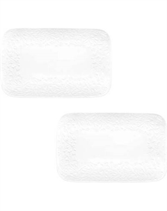 Набор сервировочных блюд Elan Gallery Веточки-цветочки / 630076_2 Elan gallery