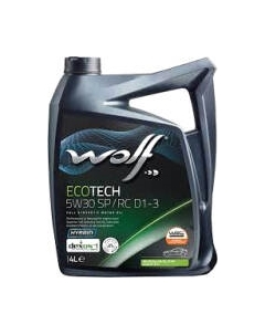 Моторное масло WOLF EcoTech 5W30 SP/RC D1-3 / 16175/4 Wolf