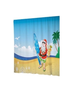 Шторка-занавеска для ванны JoyArty Пляжный Санта / sc_19399 Joyarty
