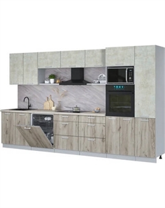 Кухонный гарнитур Интерлиния Мила Лайт 3.6-ПМ1