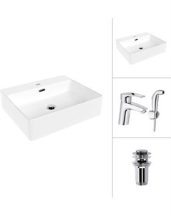 Умывальник со смесителем Lauter 21478 + Spray 21CK308C с донным клапаном 21190CH