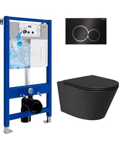 Унитаз подвесной с инсталляцией Lauter Longer 2110822 + 21901002