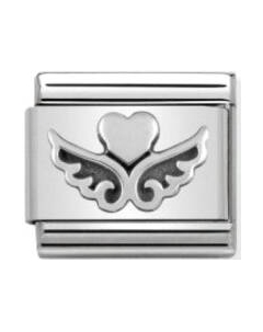 Звено для браслета NominatioN Сердце с крыльями 330101/13 Nomination
