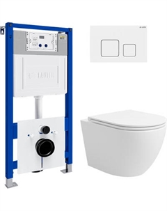 Унитаз подвесной с инсталляцией Lauter Vortex 2110830 с кнопкой 219702F