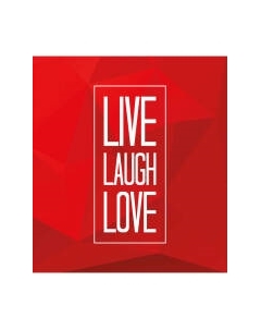 Шторка-занавеска для ванны JoyArty Live.Laugh.Love / sc_53840 Joyarty