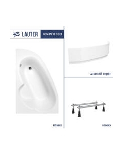 Ванна акриловая Lauter Valencia 150x100 / 2102150L