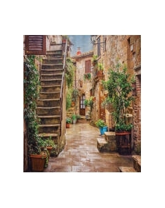 Шторка-занавеска для ванны JoyArty Цветочные улицы / sc_14597 Joyarty