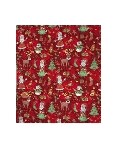 Шторка-занавеска для ванны JoyArty Дедушка Мороз с друзьями / sc_378415 Joyarty