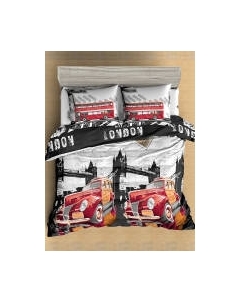 Комплект постельного белья Amore Mio Мако-сатин Bridge Микрофибра Евро / 92918 Amore mio