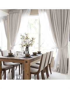 Комплект штор Волшебная ночь Рогожка 200x270см 2 подхвата / 757472