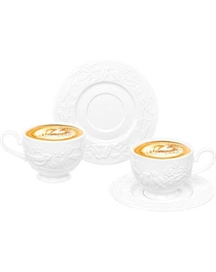 Кружка с блюдцем Elan Gallery Птички на ветке / 540876_2 Elan gallery