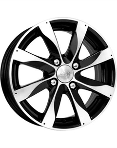 Литой диск K&K Джемини 15x6" 4x98мм DIA 67.1мм ET 35мм Алмаз черный K&k
