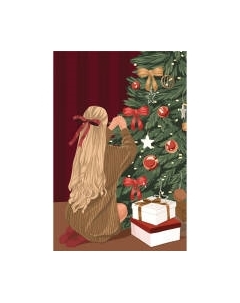 Картина по номерам Школа талантов Новый год! Девушка у елки / 6951175