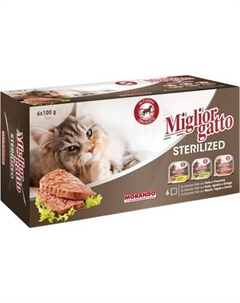 Влажный корм для кошек Miglior Sterilized Паштет