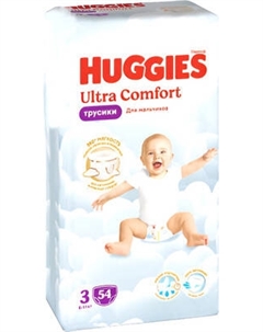 Подгузники-трусики детские Huggies Ultra Comfort Mega 3 Boy