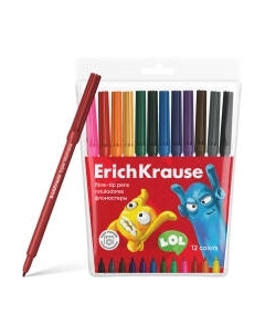 Фломастеры Erich Krause Jolly Friends Super Washable / 61831 Erich krause