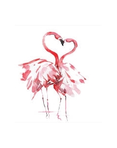 Шторка-занавеска для ванны JoyArty Влюбленные фламинго / sc_14676 Joyarty