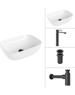 Умывальник со смесителем Lauter 21493A + Moon 21СК8691BS + сифон 21635B + дон.клапан 21190B