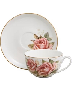 Чашка с блюдцем Lefard Корейская роза 590-675