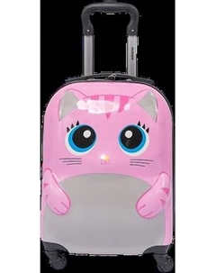 Чемодан на колесах Ecotope Кошка / 324-M-1-16-PNK