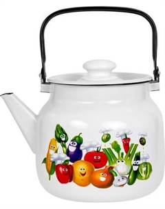 Чайник Лысьвенские эмали Веселые овощи С-2713 П2/4РчЭК