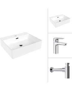 Умывальник со смесителем Lauter 21478 + Awe 21CK128C с сифоном 21635CH