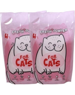 Наполнитель для туалета For Cats Силикагелевый Звездная пыль / TUZ024 For cats