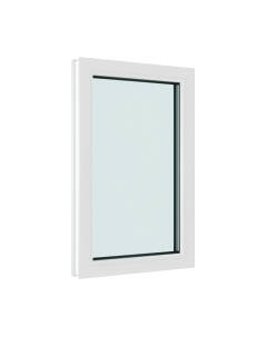 Окно ПВХ Brusbox Одностворчатое Глухое 2 стекла