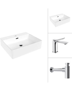 Умывальник со смесителем Lauter 21478 + Allure 21C618С с сифоном 21635CH