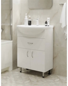 Тумба с умывальником Mixline Мистраль-60 555210 + Уют 60