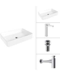 Умывальник со смесителем Lauter 21842 + Cascade 21СК0655C + сифон 21635CH + дон.клапан 21190CH