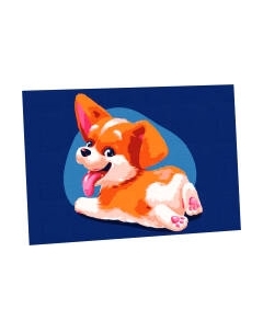 Картина по номерам Школа талантов Малыш Корги / 5222616