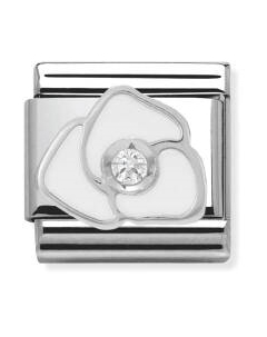 Звено для браслета NominatioN Белая роза 330305/06 Nomination