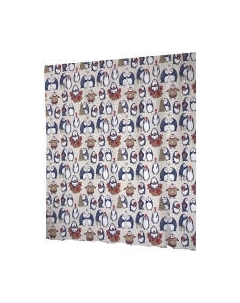 Шторка-занавеска для ванны JoyArty Рождественские пингвины / sc_37118 Joyarty