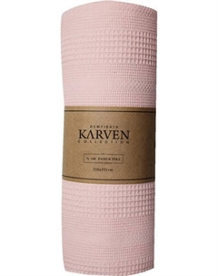 Покрывало Karven Pure Simple Пике Евро 210x235 / PL989 Pudra