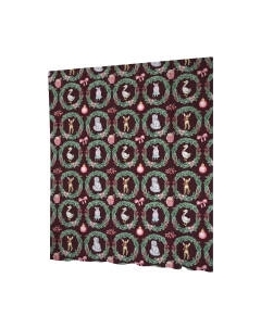 Шторка-занавеска для ванны JoyArty Новогодние гости / sc_378422 Joyarty