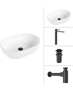 Умывальник со смесителем Lauter 21836A + Reef 21CK8678BS + сифон 21635B + дон.клапан 21190B