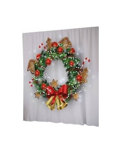 Шторка-занавеска для ванны JoyArty Колокольчики на венке / sc_21508 Joyarty