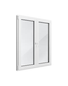 Окно ПВХ Rehau Futuruss Двухстворчатое 2 Поворотно-откидные створки 2 стекла