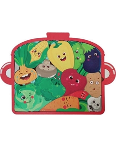 Развивающая игра Учитель-Канц Пазл. Забавные овощи / 4680088331256 Учитель-канц