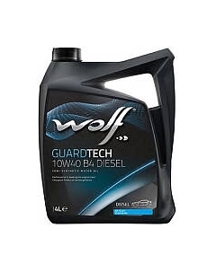 Моторное масло WOLF Guardtech B4 Diesel 10W40 / 23126/4 Wolf