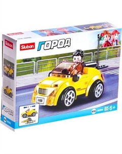 Конструктор инерционный Sluban Город. Кабриолет / M38-B0900