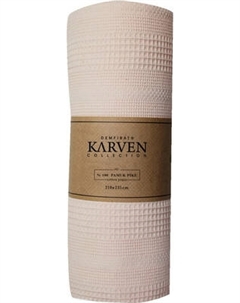 Покрывало Karven Pure Simple Пике Евро 210x235 / PL989 Bej